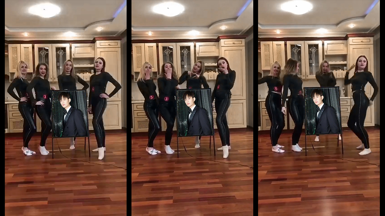 100洋妞送生日祝福