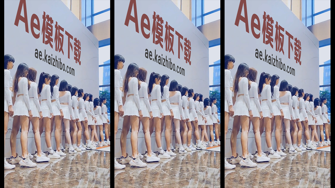 167一群白衣美女模特